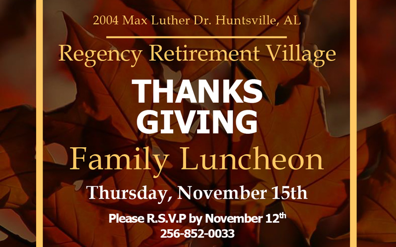 Thanksgiving Family Luncheon